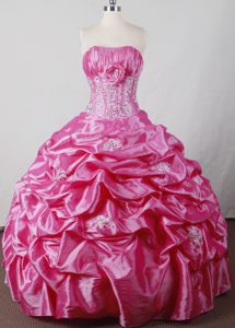 Cheap Strapless Sweet Sixteen Quincenera Dresses with Beading and Pick-ups