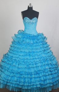 Beautiful Sweetheart Quinceanera Dresses with Beading and Layers for Cheap