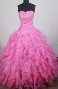 2014 Gorgeous Ball gown Sweetheart Quinceanera Dresses with Ruffled Layers