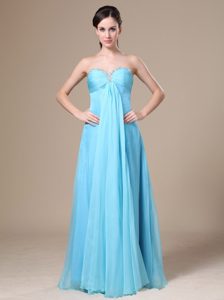 Empire Sweetheart Aqua Blue Lovely Women Evening Dresses