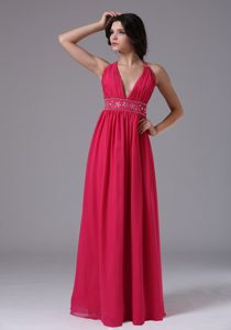 Beautiful Halter Top Beaded and Ruched Prom Pageant Dresses for Custom Made