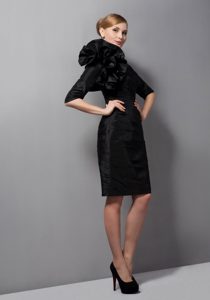 2013 Straps Mini-length Mother of the Bride Dress in Black