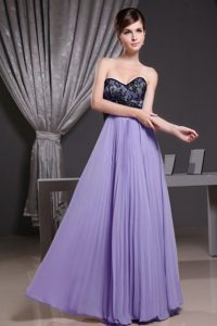 Beautiful Purple Sweetheart Long Prom Dress for Summer with Pleat