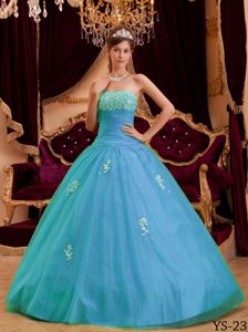 Charming Blue Princess Dresses for Quinceanera with Lace-up Back under 250