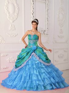 Discount Strapless Long Organza and Quince Dresses for Spring