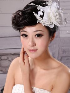 Tulle and Chiffon With Imitation Pearls Fascinators Pure Wedding and Outdoor