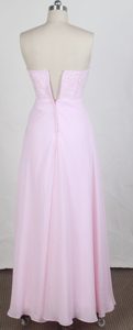 Beautiful Pink Empire Sweetheart Prom Dresses with Beading on Wholesale Price