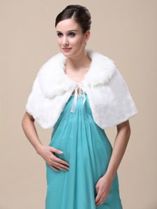 Top Selling High Quality Instock Special Occasion Wedding / Bridal Shawl With Fold-over Collar