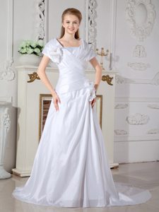 Popular Cap Sleeves Women Wedding Dress in
