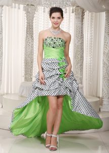 Best Seller High-low Beaded Prom Formal Dresses in Spring Green