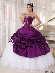 Newest Sweetheart Appliqued Dresses for Quinces in and Tulle to Floor