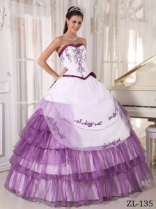 Wanted Ball Gown Sweetheart Long Satin and Organza Dresses for Quince