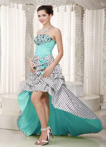 Multi-color A-line Strapless High-low Party Dress with Pick Ups for Less