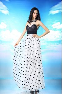 New Style Halter Top Sleeveless Beading and Sequins and Ruching Side Zipper Evening Outfits
