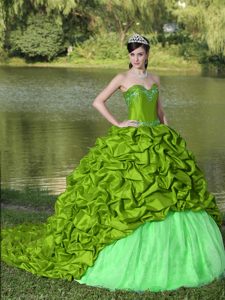 Exquisite Sweetheart Sweet 16 Dresses with Appliques and Pick-ups for 2013