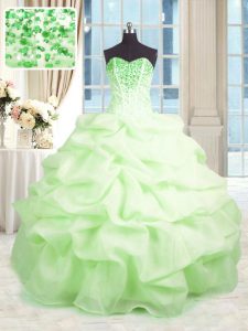 Sexy Sweetheart Lace Up Beading and Ruffles Quinceanera Gowns Sleeveless