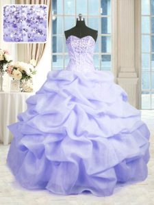 Dynamic Lavender Quinceanera Dresses Military Ball and Sweet 16 and Quinceanera and For with Beading and Ruffles Sweethe