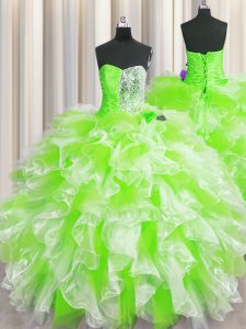 Discount Floor Length Multi-color Quinceanera Dress Sweetheart Sleeveless Lace Up