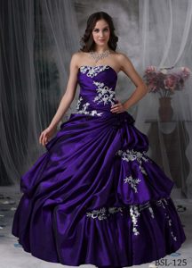 2013 Dressy Purple Lace-up Winter Dress for Quinceaneras under 200