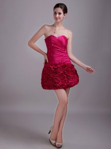 Hot Pink A-line Sweetheart Modern Short Betty Celebrity Dress for Summer