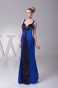Sweetheart Classy Evening Dresses with Beading to Ankle-length in Blue