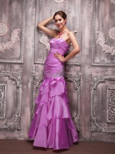 Fuchsia Sweetheart Discount Senior Prom Dresses in Floor-length