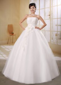 Discount Strapless Beaded Dresses for Wedding