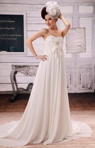 2013 Sweetheart Wedding Bridal Gown with Hand Made Flower