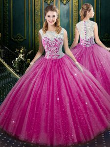 Sleeveless Lace Zipper Quinceanera Dresses