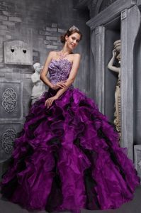 Brand New Fuchsia Sweetheart Quinceanera Gown Dresses in Zebra and Organza