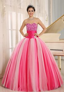 Multicolor New Arrival Strapless Tulle Quincanera Dresses with Lace-up Back