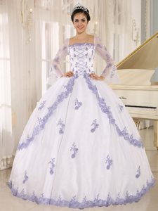 Popular Embroidery Decorated Square Quinceanera Dresses on Wholesale Price