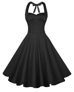 Shining Black Sleeveless Ruching Knee Length Prom Party Dress