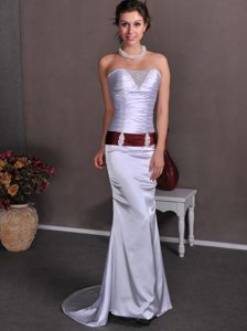 Special Beaded and Ruched 2014 Wedding Reception Dress on Wholesale Price