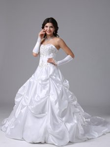 Ball Gown Sweetheart Brush Train Wedding Dresses in on Promotion