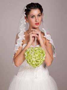Lovely Green Wedding Bridal Bouquet With Pearl
