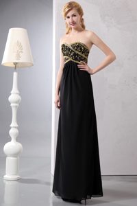 Sweetheart Sweet Wedding Guest Gown in Black with Sequins