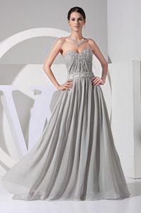 Beaded Ruched Wedding Guest Dress with Appliques for Wholesale Price
