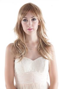 Medium Long High Quality Synthetic Blonde Straight Hair Wig