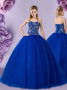 Fantastic Sleeveless Beading Lace Up Quinceanera Gown