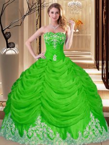 Custom Designed Sleeveless Lace and Appliques Lace Up Sweet 16 Dresses